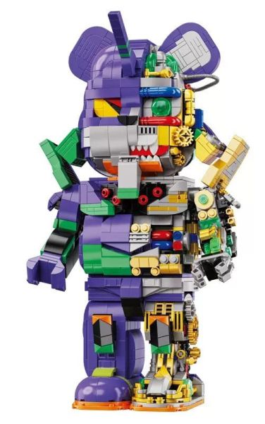 【史派克工廠】結單 預購免運24年7月 萬高 EVA 初號機 機械熊 暴力熊積木 大擺件 拼裝玩具 0716 萬高 EVA 初號機 機械熊 暴力熊積木 大擺件 拼裝玩具