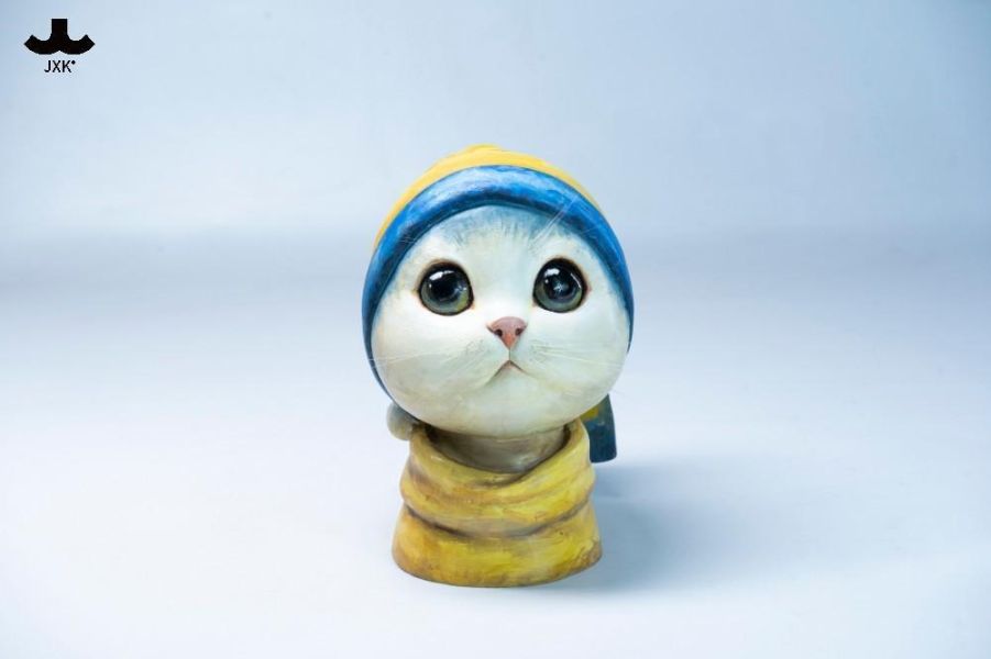 【史派克工廠】預購免運26年Q2 JXK JXK330 戴珍珠耳環的貓 貓 動物 模型 0401 JXK JXK330 戴珍珠耳環的貓 貓 動物 模型