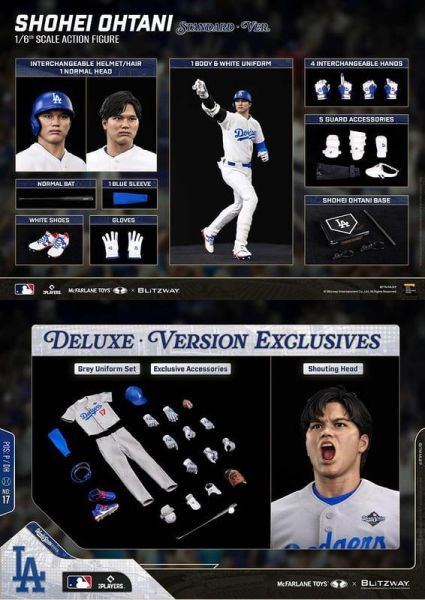 【史派克工廠】預購免運Q4 BLITZWAY X 麥法蘭 MLB 大谷翔平 1/6 可動 標準版 豪華版 訂 0730 BLITZWAY X 麥法蘭 MLB 大谷翔平 1/6 可動 標準版 豪華版 訂