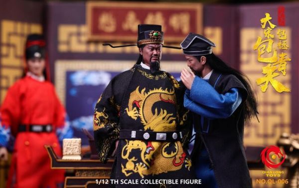 【史派克工廠】結單免運25年Q4 QIANLONG TOYS 1/12 包青天 可動人偶 三人套裝版本 0618 QIANLONG TOYS 1/12 包青天 可動人偶 三人套裝版本