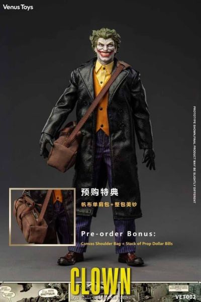 【史派克工廠】預購免運Q4 Venus Toys 犯罪王子 小丑 蝙蝠俠 VET002 1/12可動 附特典 0611 Venus Toys 犯罪王子 小丑 蝙蝠俠 1/12可動人偶 附特典