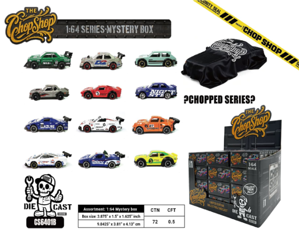 【史派克工廠】預購免運26年6月 The Chop Shop 1:64 神秘盒子系列 小汽車 盲盒 中盒72入 0605 The Chop Shop 1:64 神秘盒子系列 小汽車 盲盒 中盒72入