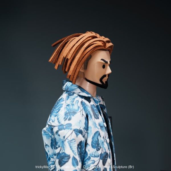 【史派克工廠】預購免運25年12月 trickyMan12 1/6 髒辮 黑髮 棕髮 兩款可選 1128 trickyMan12 1/6 髒辮 黑髮 棕髮 兩款可選