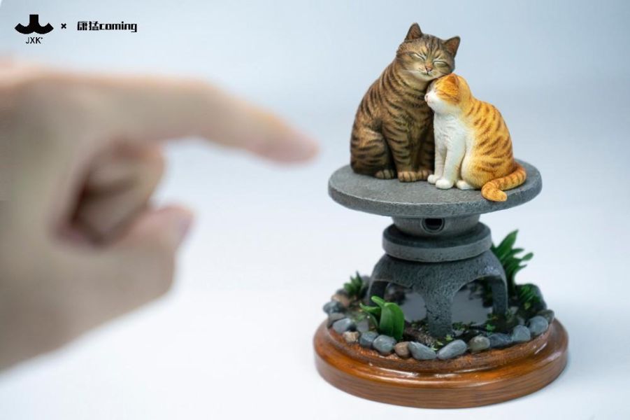【史派克工廠】預購免運26年Q2 JXK JXK331 石間貓憩 貓 動物 模型 0401 JXK JXK331 石間貓憩 貓 動物 模型