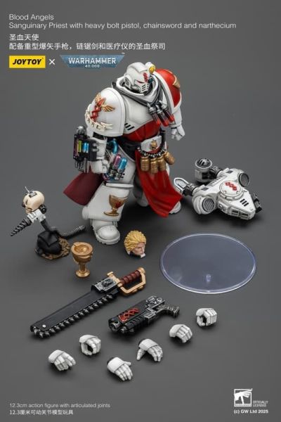 【史派克工廠】結單25年9月 JOYTOY 聖血天使 配備重型爆矢手槍 鏈鋸劍和醫療儀的聖血祭司 1/18 0808 JOYTOY 聖血天使 配備重型爆矢手槍 鏈鋸劍和醫療儀的聖血祭司 1/18