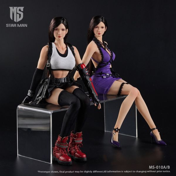 【史派克工廠】結單 預購24年Q4 STAR MAN 1/6 幻想女神 蒂法 白色背心黑短裙版 紫色緊身吊帶洋裝版 0716 STAR MAN 1/6 幻想女神 蒂法 白色背心黑短裙版 紫色緊身吊帶洋裝版