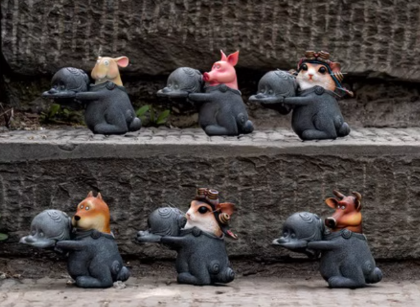 【史派克工廠】現貨 末那末匠 逗獸記 公仔 黃豆豆/牛百斤/黃獅虎/鎮關西/鼠飛飛 0409 末那末匠 逗獸記 公仔 黃豆豆/牛百斤/黃獅虎/鎮關西/鼠飛飛