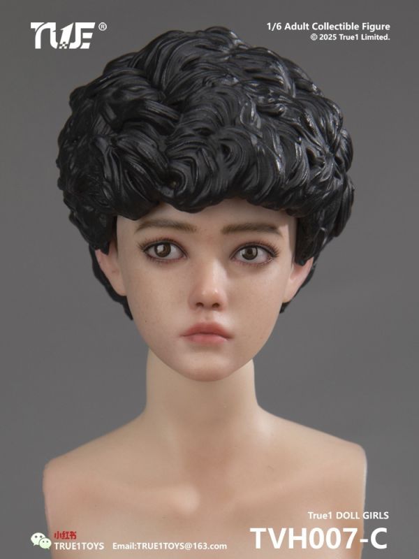 【史派克工廠】預購免運26年Q2 True1Toys 1/6 妮妮 滴膠可動眼 頭雕 長棕髮TVH007 四款 1212 True1Toys 1/6 妮妮 滴膠可動眼 頭雕 長棕髮TVH007 四款