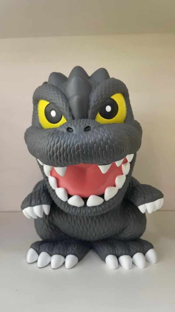 【史派克工廠】結單免運25年5月 美版 哥吉拉 PVC 存錢筒 約23cm 0424 美版 哥吉拉 PVC 存錢筒 約23cm