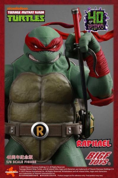 【史派克工廠】預購免運26年Q2 BIGFTOYS 1/6 忍者龜 拉斐爾 40週年紀念款 可動人偶 1014 BIGFTOYS 1/6 忍者龜 拉斐爾 40週年紀念款 可動人偶