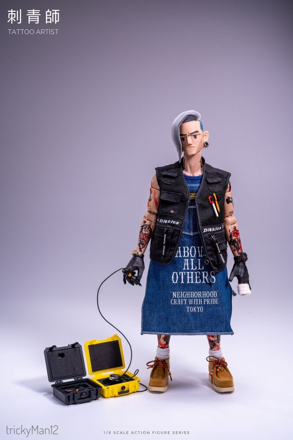 【史派克工廠】結單免運25年Q2 trickyMan12 1/6 人偶 刺青師 0214 trickyMan12 1/6 人偶 刺青師