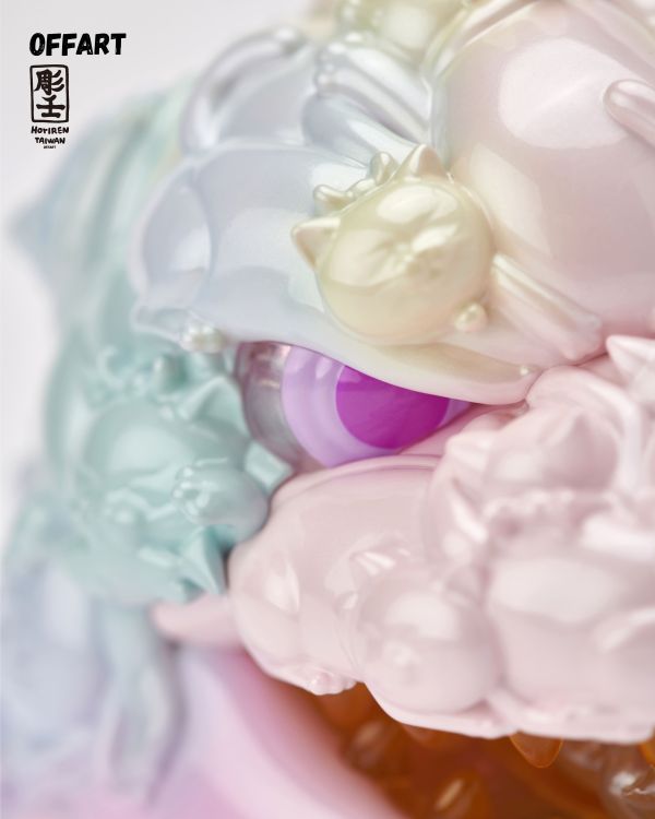 【史派克工廠】結單免運26年2月 OFF ART 百貓紅蓮 Mini迷你招財頭雕 甜蜜糖霜版 1204 OFF ART 百貓紅蓮 Mini迷你招財頭雕 甜蜜糖霜版