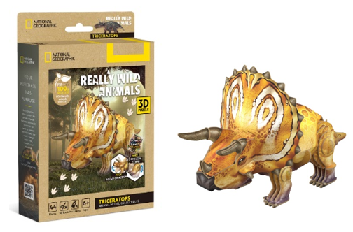 【史派克工廠】預購26年4月 CubicFun 國家地理 恐龍系列 環保立體紙模 3D拼圖 4款 0304 CubicFun 國家地理 恐龍系列 環保立體紙模 3D拼圖