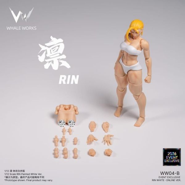 【史派克工廠】結單 免運27年Q2 鯨工坊 凜 RIN 1/12塗裝素體 WF展會限定網路版 可動人偶 0923 鯨工坊 凜 RIN 1/12塗裝素體 WF展會限定網路版 可動人偶