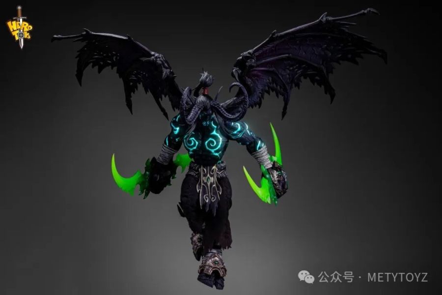 【史派克工廠】現貨 免運 Hero toys 限量版 魔獸爭霸 不死族 伊利丹 暗黑夜色 型態 X1104 Hero toys 惡魔獵人 伊利丹 限量版 黑暗 惡魔