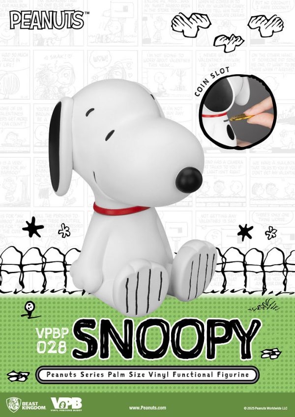 【史派克工廠】結單免運25年Q3 VPBP-028 花生漫畫系列 掌心儲金公仔 史努比 0702 VPBP-028 花生漫畫系列 掌心儲金公仔 史努比