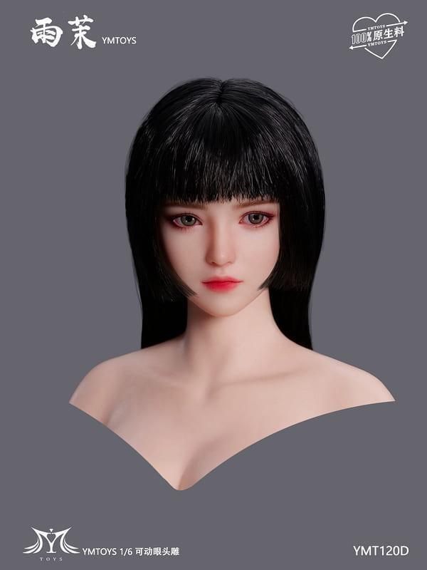 【史派克工廠】預購免運27年Q1 YMTOYS 1/6 雨茉 高仿真植髮女頭雕 YMT120ABCD 共4款 0716 YMTOYS 1/6 雨茉 高仿真植髮女頭雕 YMT120ABCD 共4款
