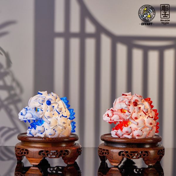 【史派克工廠】結單25年7月 OFFART 百貓紅蓮Mini 青花瓷 釉裡紅 0430 OFFART 百貓紅蓮Mini 青花瓷 釉裡紅