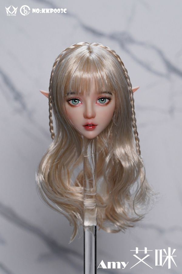 【史派克工廠】結單 預購9月 KID KING 1/6 妖精艾咪 AMY植睫毛頭雕 NO:KKP003 ABCD四款 0831 KID KING 1/6 妖精艾咪 AMY植睫毛頭雕 NO:KKP003 ABCD四款