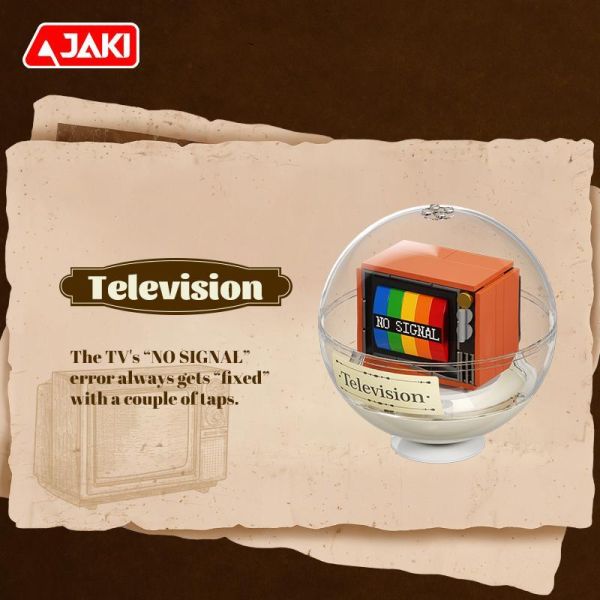 【史派克工廠】預購免運26年5月 佳奇 JAKI KJ013 復古電器積木盲盒 英文版 中盒6入 0507 佳奇 JAKI KJ013 復古電器積木盲盒 英文版 中盒6入