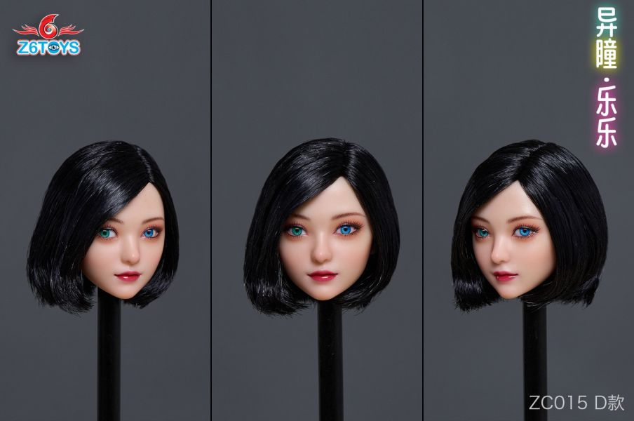【史派克工廠】結單免運25年1月 Z6TOYS 1/6 異瞳可動眼美女頭雕 樂樂 ZC015A 共7款 0115 Z6TOYS 1/6 異瞳可動眼美女頭雕 樂樂 ZC015A 共7款