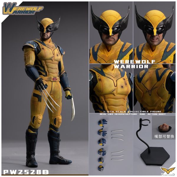 【史派克工廠】結單免運25年Q2 PWTOYS 1/12 金鋼狼 羅根狼叔 金剛軀體 狼人戰士 普通版戰損版 0224 PWTOYS 1/12 金鋼狼 羅根狼叔 金剛軀體 狼人戰士 普通版戰損版