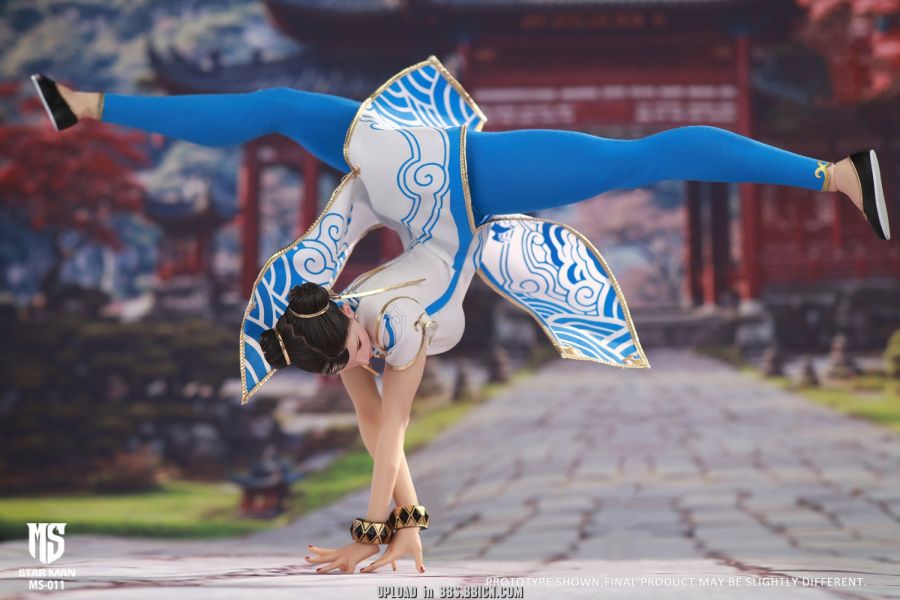 【史派克工廠】結單免運25年Q1 STAR MAN 1/6 快打旋風 春麗 女格鬥家 藍色雲紋白旗袍版MS-011 1112 STAR MAN 1/6 快打旋風 春麗 女格鬥家 藍色雲紋白旗袍版MS-011