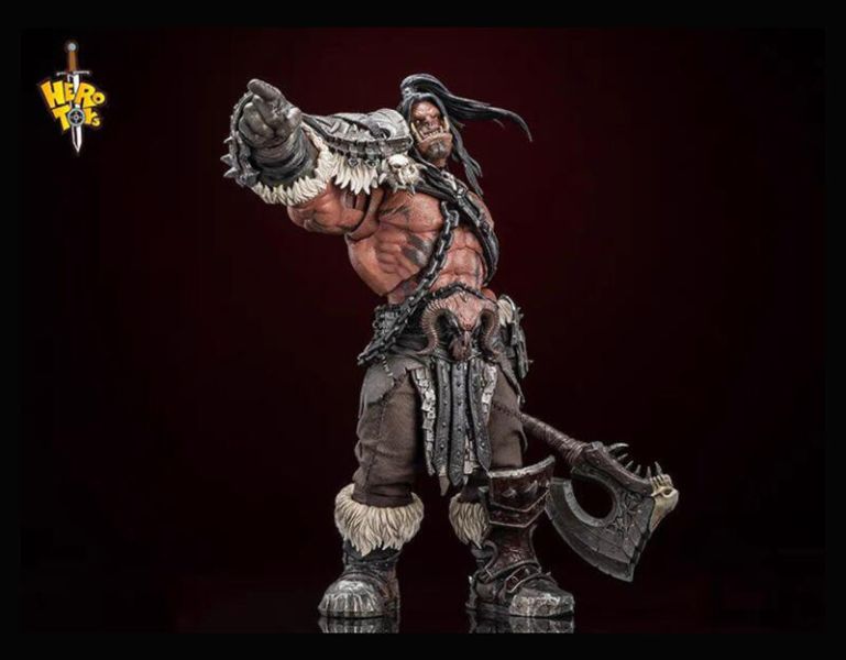 【史派克工廠】現貨免運 Hero toys 部落戰歌 獸人戰士 大酋長 吼爹 可動人偶 0307 Hero toys 部落戰歌 獸人戰士 大酋長 吼爹 可動人偶