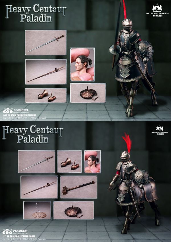 【史派克工廠】結單免運25年Q3 COOMODEL 1/12 重裝人馬聖騎士 標準版 ML005 豪華版 0401 COOMODEL 1/12 重裝人馬聖騎士 標準版 ML005 豪華版