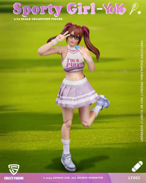 【史派克工廠】預購25年Q3 CFTOYS 1/12 運動女孩 悠悠 可動人偶 LT005 15cm 0519 CFTOYS 1/12 運動女孩 悠悠 可動人偶 LT005 15cm