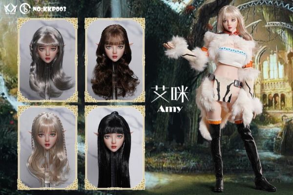 【史派克工廠】結單 預購9月 KID KING 1/6 妖精艾咪 AMY植睫毛頭雕 NO:KKP003 ABCD四款 0831 KID KING 1/6 妖精艾咪 AMY植睫毛頭雕 NO:KKP003 ABCD四款