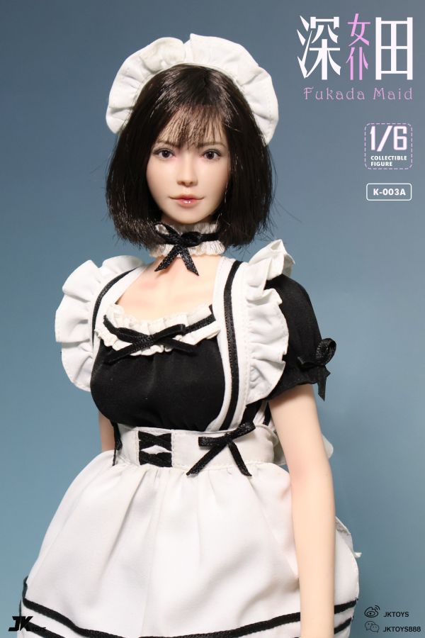 【史派克工廠】結單預購免運24年Q4 JKTOYS 1/6 深田女傭 可動眼頭雕 K-003A套裝 單服飾 單頭雕 0826 JKTOYS 1/6 深田女傭 可動眼頭雕 K-003A套裝 單服飾 單頭雕
