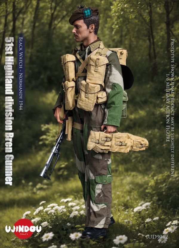 【史派克工廠】結單免運25年Q2 禦戰道UJINDOU 1/6 二戰英軍第51高地師布倫機槍手 諾曼第1944 0115 禦戰道UJINDOU 1/6 二戰英軍第51高地師布倫機槍手 諾曼第1944