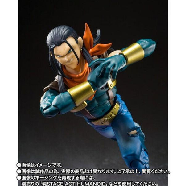 【史派克工廠】 現貨 免運 代理版 魂商店 SHF 七龍珠GT 超級17號 0514 代理版 魂商店 SHF 七龍珠GT 超級17號 限量