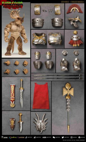 【史派克工廠】結單免運25年Q2 AXYTOYS 恐龍戰場 食草帝國 角龍軍團 豪華版 灰色紅色黃色限定色 0319 AXYTOYS 恐龍戰場 食草帝國 角龍軍團 豪華版 灰色紅色黃色限定色