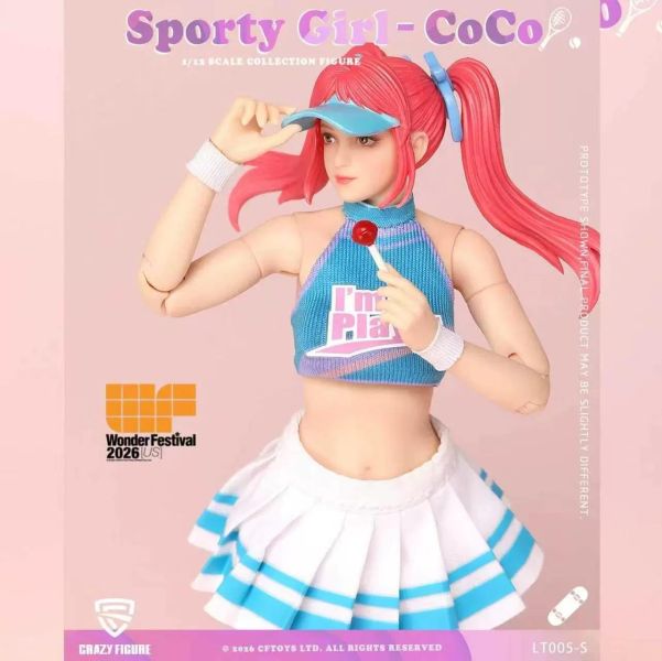【史派克工廠】結單免運26年Q4 CFTOYS 26WF 美國限定 運動少女 可可 1/12 可動人偶 0427 CFTOYS 26WF 美國限定 運動少女 可可 1/12 可動人偶