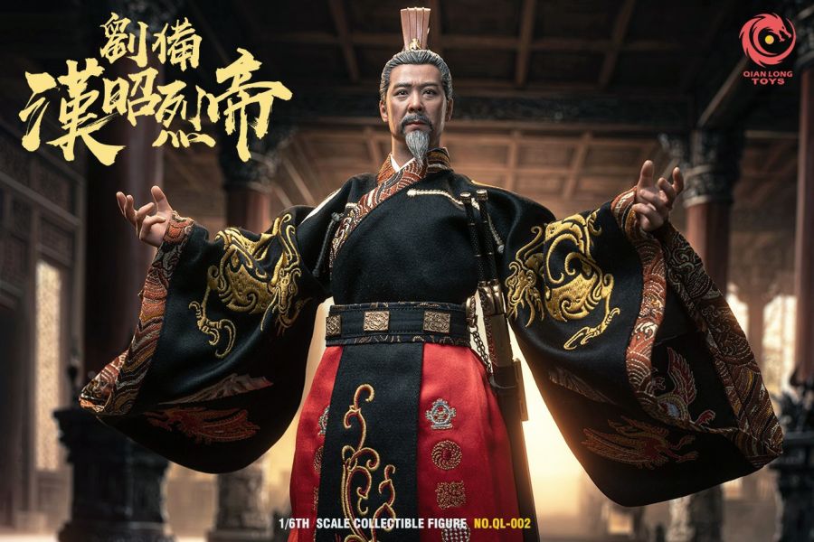 【史派克工廠】結單免運25年Q2 QIANLONG TOYS 1/6 漢昭烈帝 劉備 刺繡帝王版 QL-002 0219 QIANLONG TOYS 1/6 漢昭烈帝 劉備 刺繡帝王版 QL-002