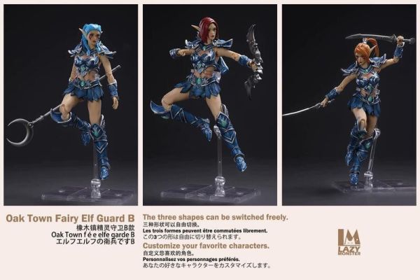 【史派克工廠】結單免運24年12月 懶工作室 1/12 橡木鎮精靈守衛 白膚色 黃膚色 17公分 可動完成品 1029 懶工作室 1/12 橡木鎮精靈守衛 白膚色 黃膚色 17公分 可動完成品