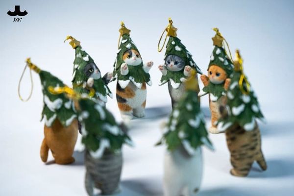【史派克工廠】結單25年12月 JXK 聖誕喵樹 JXK325 靜態動物 模型 公仔 共8款 1202 JXK 聖誕喵樹 JXK325 靜態動物 模型 公仔 共8款
