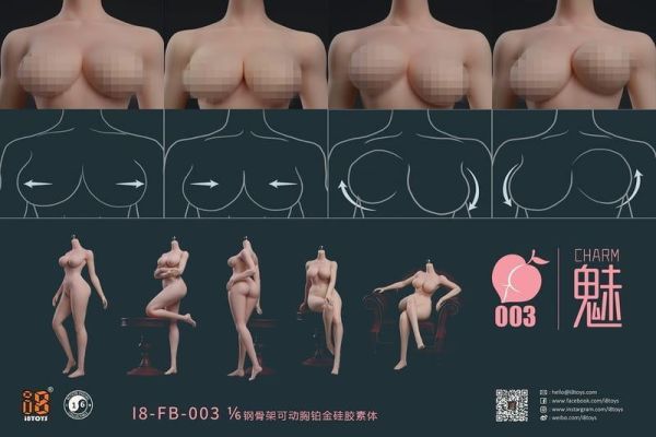 【史派克工廠】結單 免運27年Q1 I8TOYS 1/6 可動胸素體 & 非可動胸版本 0922 I8TOYS 1/6 可動胸素體 & 非可動胸版本