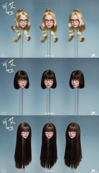 【史派克工廠】預購免運26年1月 JKTOYS 1/6 亞洲美女頭雕可艾Carys 可動眼 K-011+ 三款 1203 JKTOYS 1/6 亞洲美女頭雕可艾Carys 可動眼 K-011+ 三款