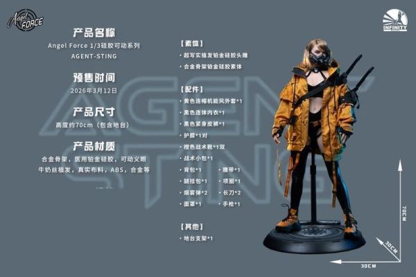 【史派克工廠】預購免運Q4 開天 Angel Force 1/3 矽膠可動 賽博特務 AGENT-STING 訂0409 開天 Angel Force 1/3 矽膠可動 賽博特務 AGENT-STING