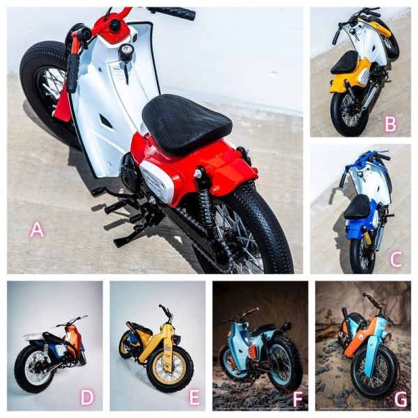 【史派克工廠】結單 免運11月 trickyMan12 1/6 CUB摩托車+煙塵特效件 套裝 共7款 0922 trickyMan12 1/6 CUB摩托車+煙塵特效件 套裝 共7款