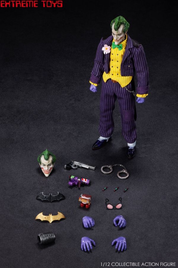 【史派克工廠】結單免運 極模型EXTREME TOYS 1/12 EX003賽博騎士 小丑 阿卡漢騎士小丑 0602 極模型 EXTREME TOYS 1/12 EX003 賽博騎士 小丑 阿卡漢騎士小丑