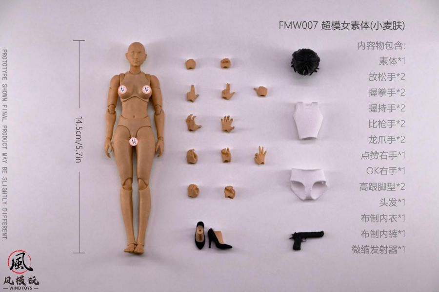 【史派克工廠】預購免運26年Q3 風模玩 WindToys 1/12 超模女素體 0327 風模玩 WindToys 1/12 超模女素體