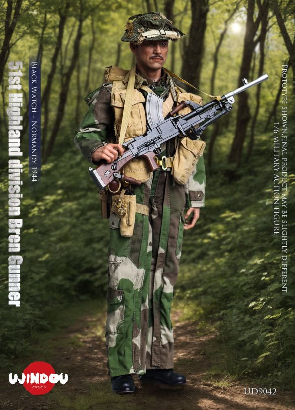 【史派克工廠】結單免運25年Q2 禦戰道UJINDOU 1/6 二戰英軍第51高地師布倫機槍手 諾曼第1944 0115 禦戰道UJINDOU 1/6 二戰英軍第51高地師布倫機槍手 諾曼第1944
