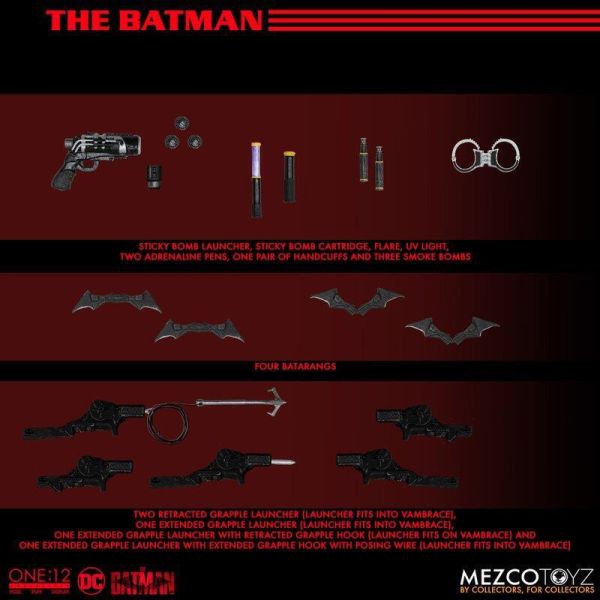 【史派克工廠】現貨 MEZCO One:12 DC 蝙蝠俠 Batman 2022 羅伯派丁森 X0320 MEZCO One:12 DC 蝙蝠俠 Batman 2022 羅伯派丁森