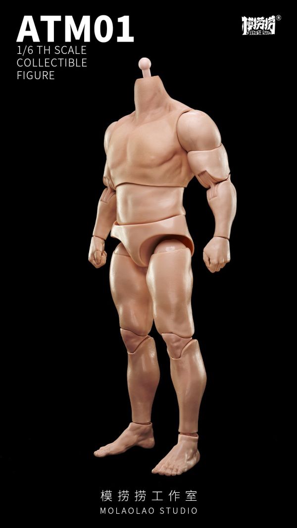 【史派克工廠】結單 預購Q4 模撈撈 1/6 超可動兵人素體系列 ATM01 標準版 & ATM01-1 紋身版 0627 模撈撈 1/6 超可動兵人素體系列 ATM01 標準版 & ATM01-1 紋身版