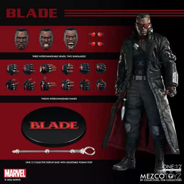 【史派克工廠】結單 免運27年Q2 MEZCO One：12 刀鋒戰士 Marvel 1/12 可動 0921 MEZCO One：12 刀鋒戰士 Marvel 1/12 可動
