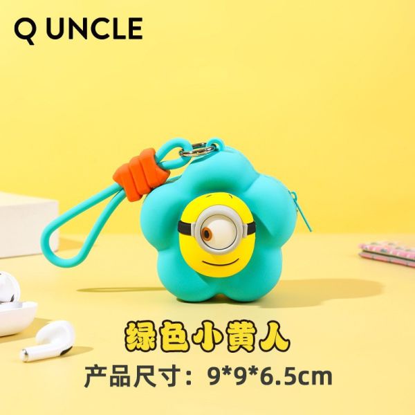 【史派克工廠】預購免運26年2月 小小兵 花朵迷你包 矽膠收納包 耳機包 小物收納包 4色 0113 小小兵 花朵迷你包 矽膠收納包 耳機包 小物收納包 4色